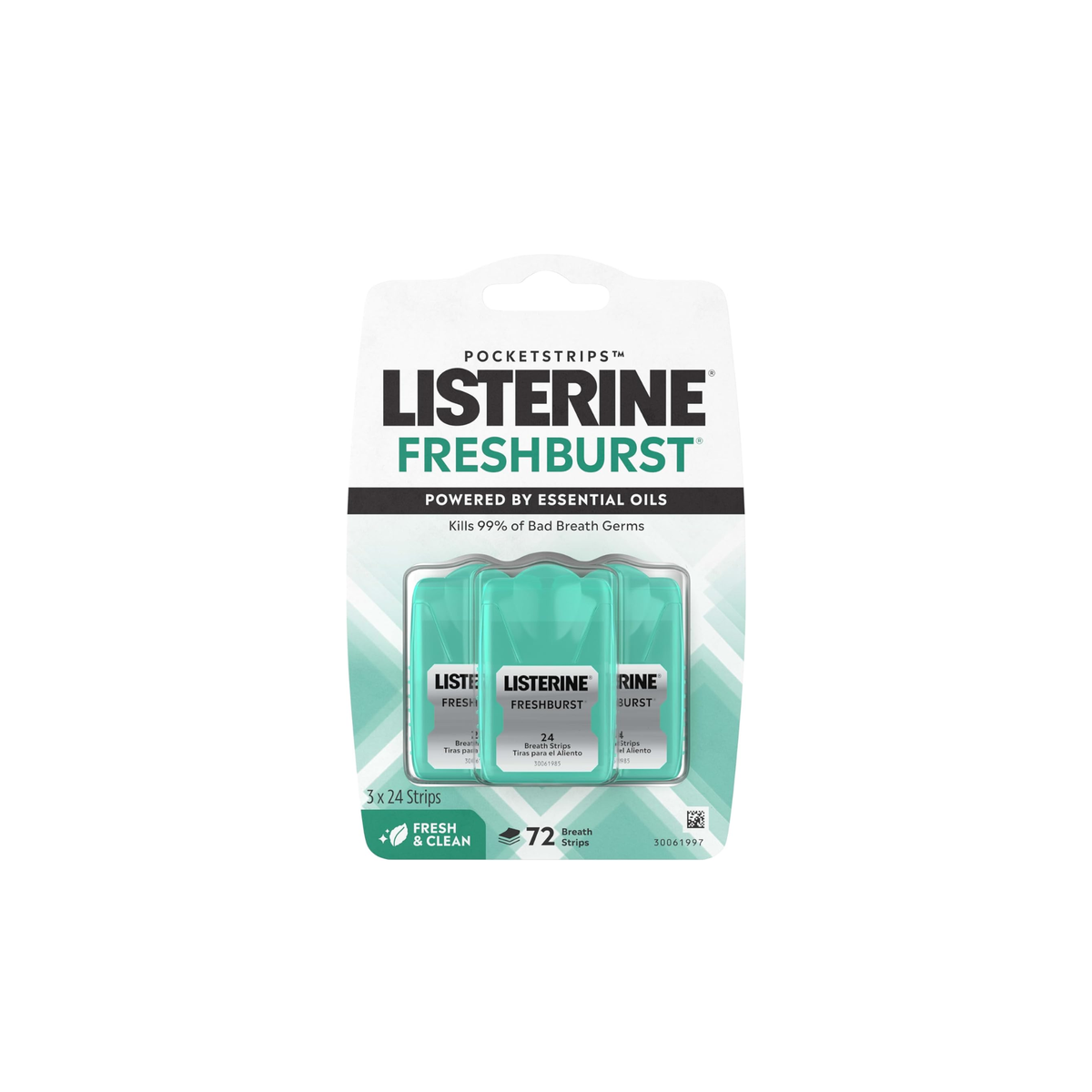Listerine PocketPaks Freshburst Ademstrips  3 x 24 Stuks