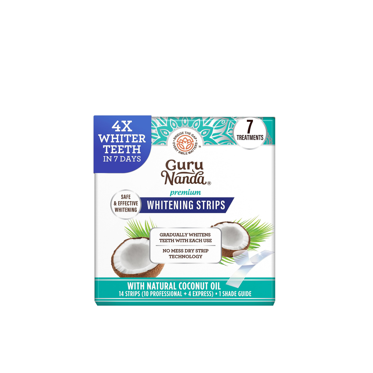 GuruNanda Teeth Whitening Strips – 7-Dagen Whitening Kit