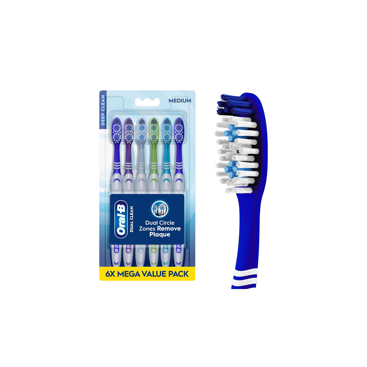 Oral-B Dual Clean Tandenborstels Medium  6 stuks